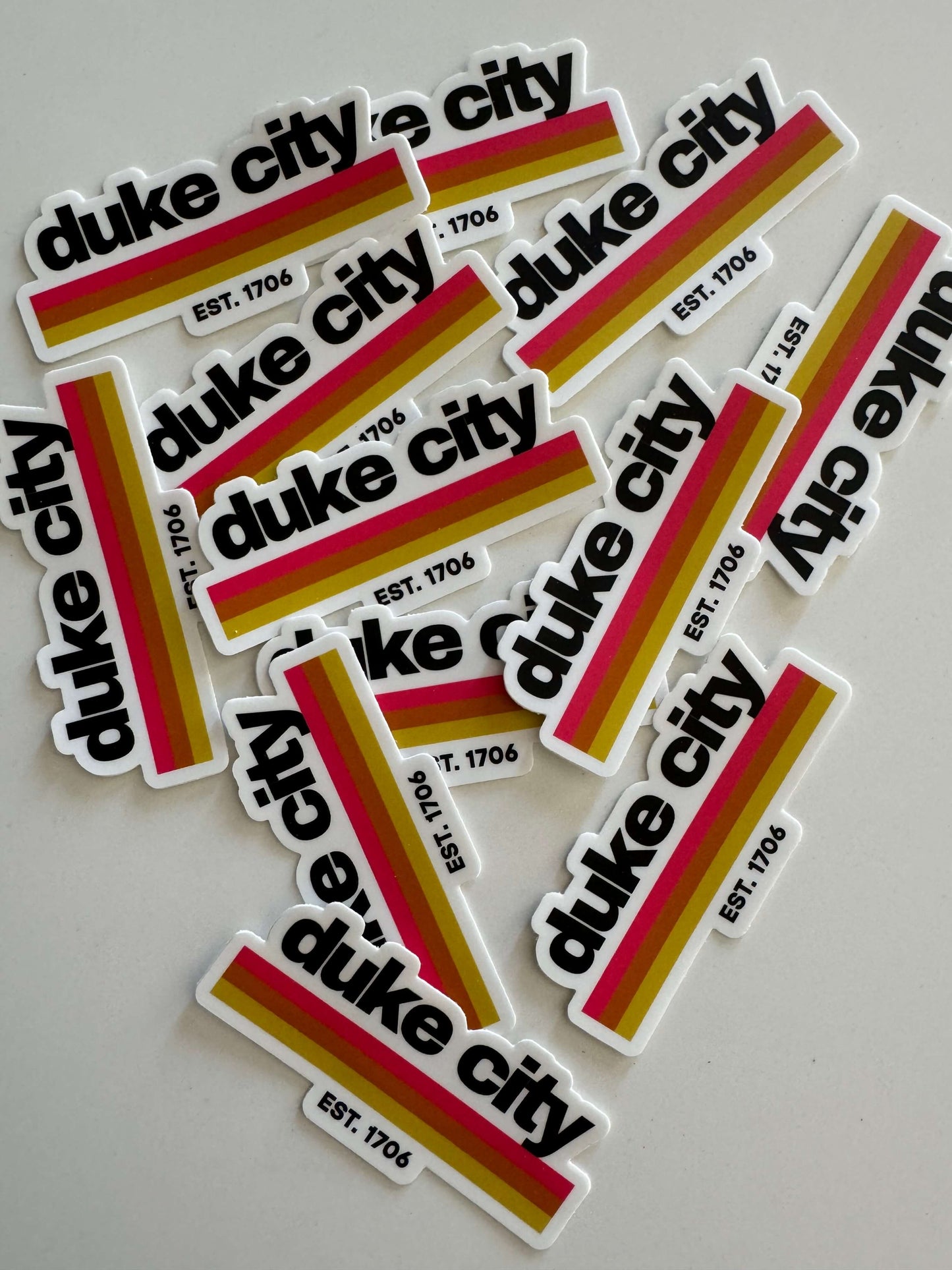 "Stripes" Black Sticker