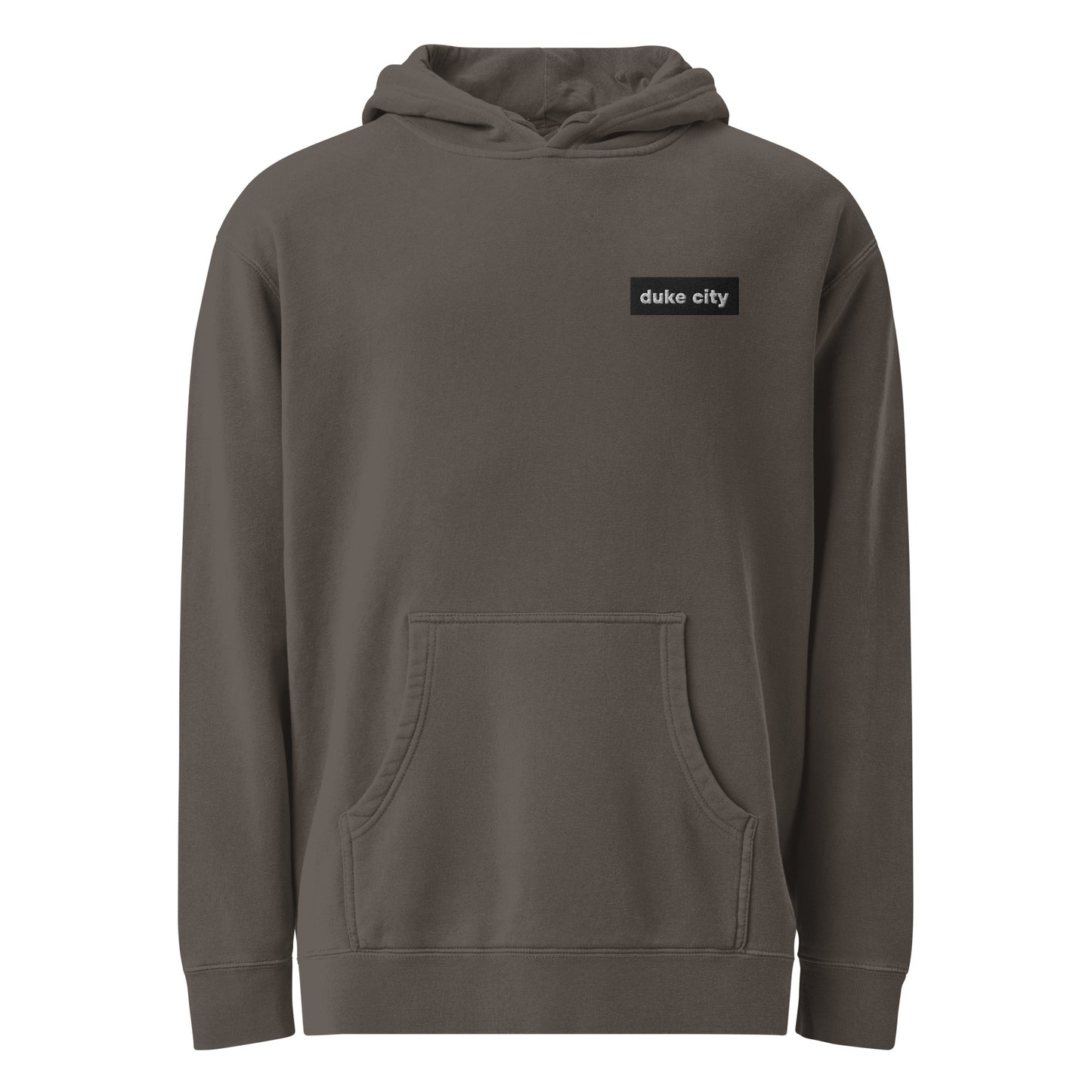 "Minimal Patch" Unisex Pigment-Dyed Hoodie