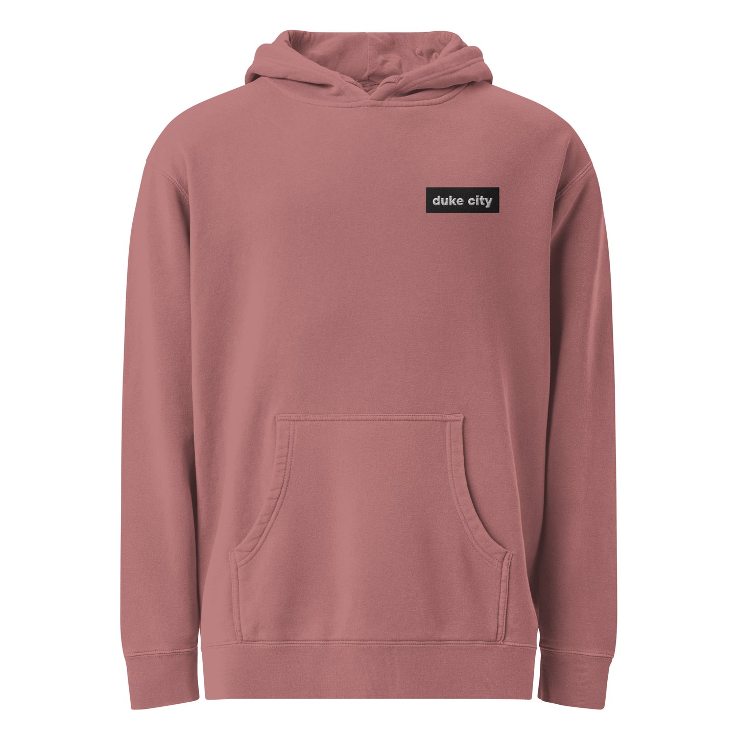 "Minimal Patch" Unisex Pigment-Dyed Hoodie