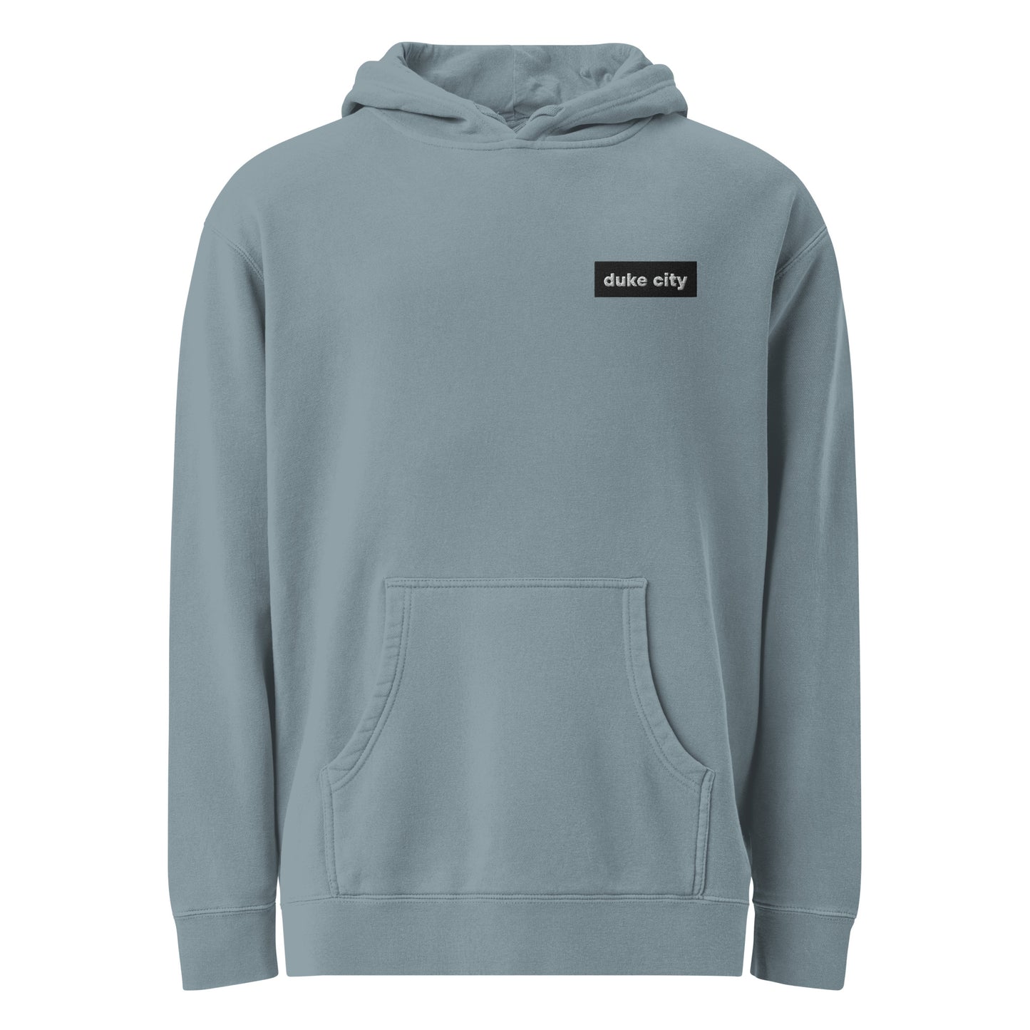 "Minimal Patch" Unisex Pigment-Dyed Hoodie